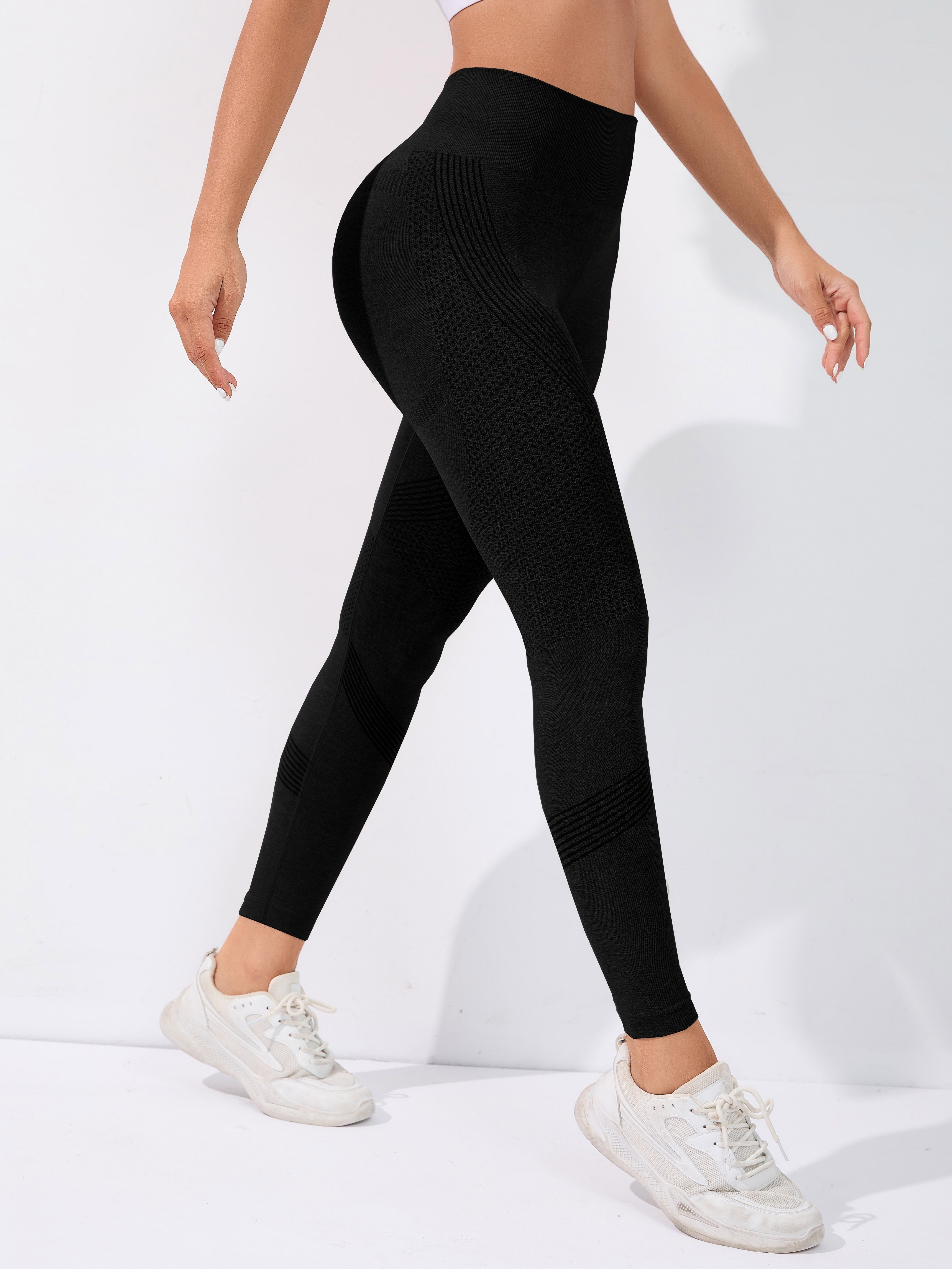 high stretch comfortable quick drying sports leggings high waist seamless yoga pants womens activewear details 1