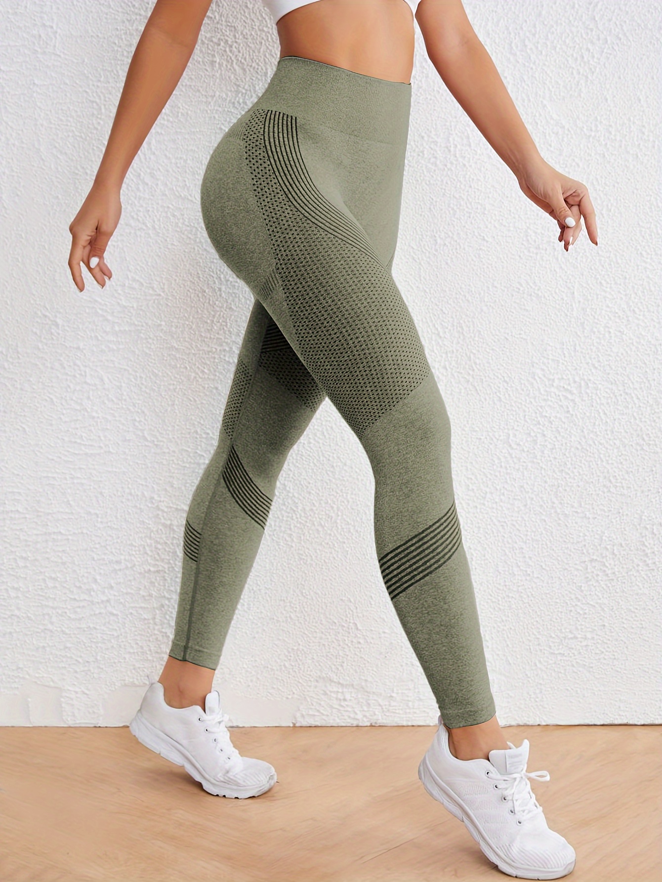 high stretch comfortable quick drying sports leggings high waist seamless yoga pants womens activewear details 6