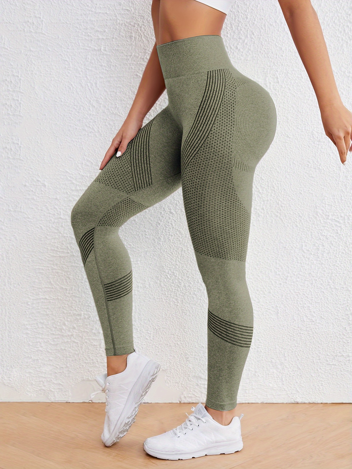 high stretch comfortable quick drying sports leggings high waist seamless yoga pants womens activewear details 7