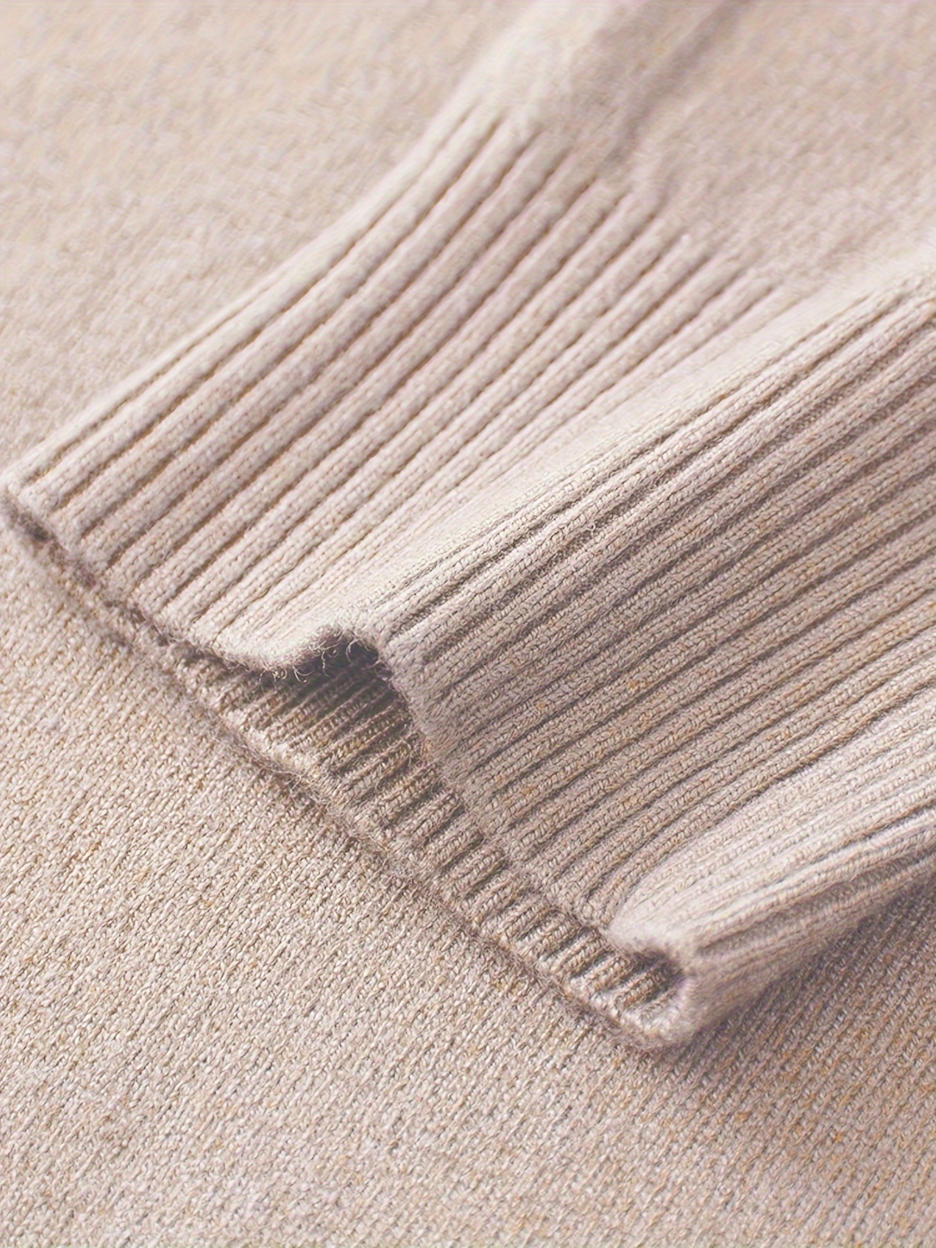 mens trendy solid knitted pullover casual slightly stretch breathable sweater for outdoor fall winter details 13