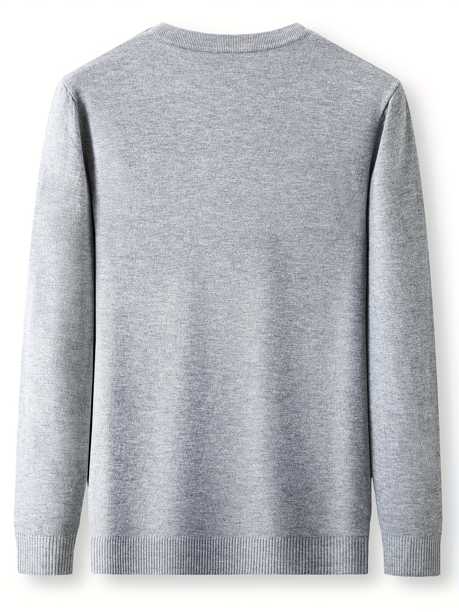 mens trendy solid knitted pullover casual slightly stretch breathable sweater for outdoor fall winter details 16