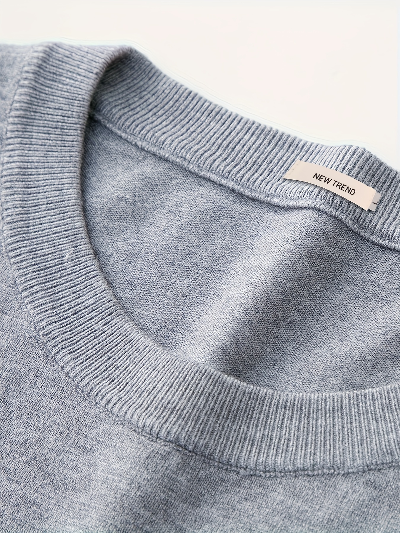 mens trendy solid knitted pullover casual slightly stretch breathable sweater for outdoor fall winter details 17