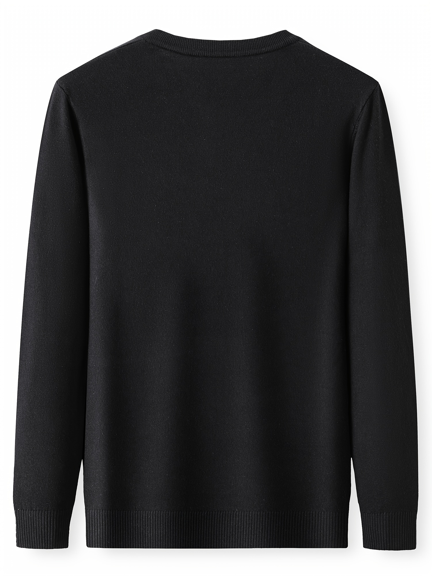 mens trendy solid knitted pullover casual slightly stretch breathable sweater for outdoor fall winter details 21