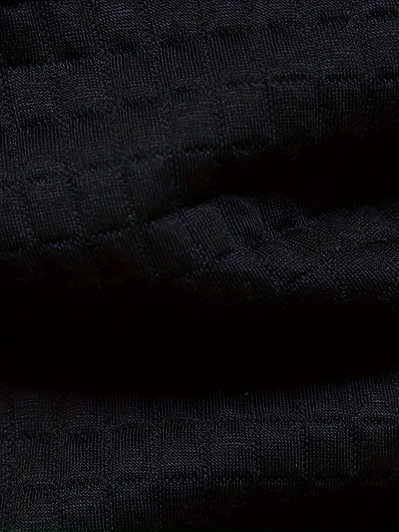 new mens spring and autumn winter solid color jacquard waffle zipper stand collar sweatshirt details 10