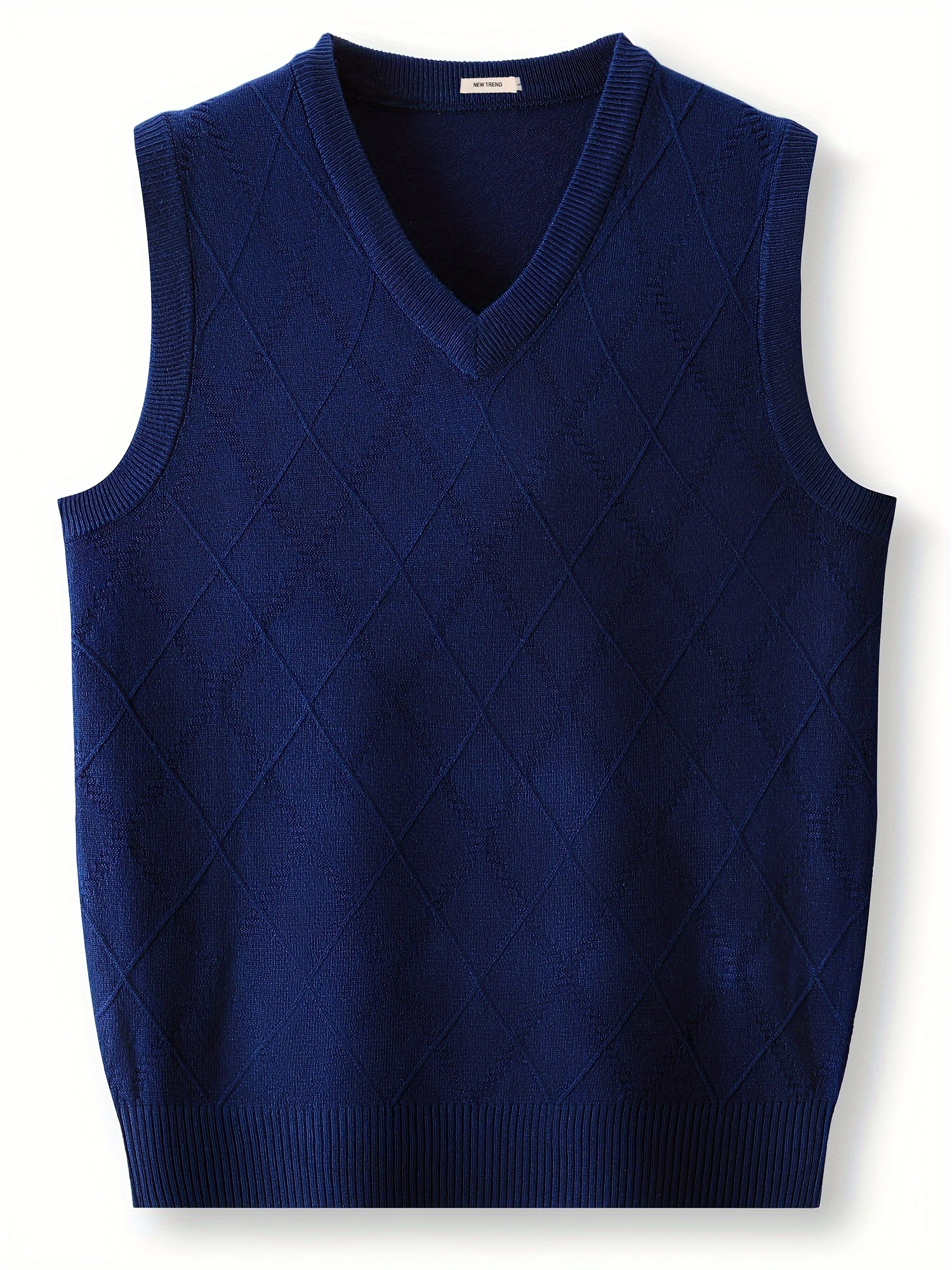 mens solid knitted sleeveless shirt casual slightly stretch tank top for city walk street hanging outdoor activities details 0