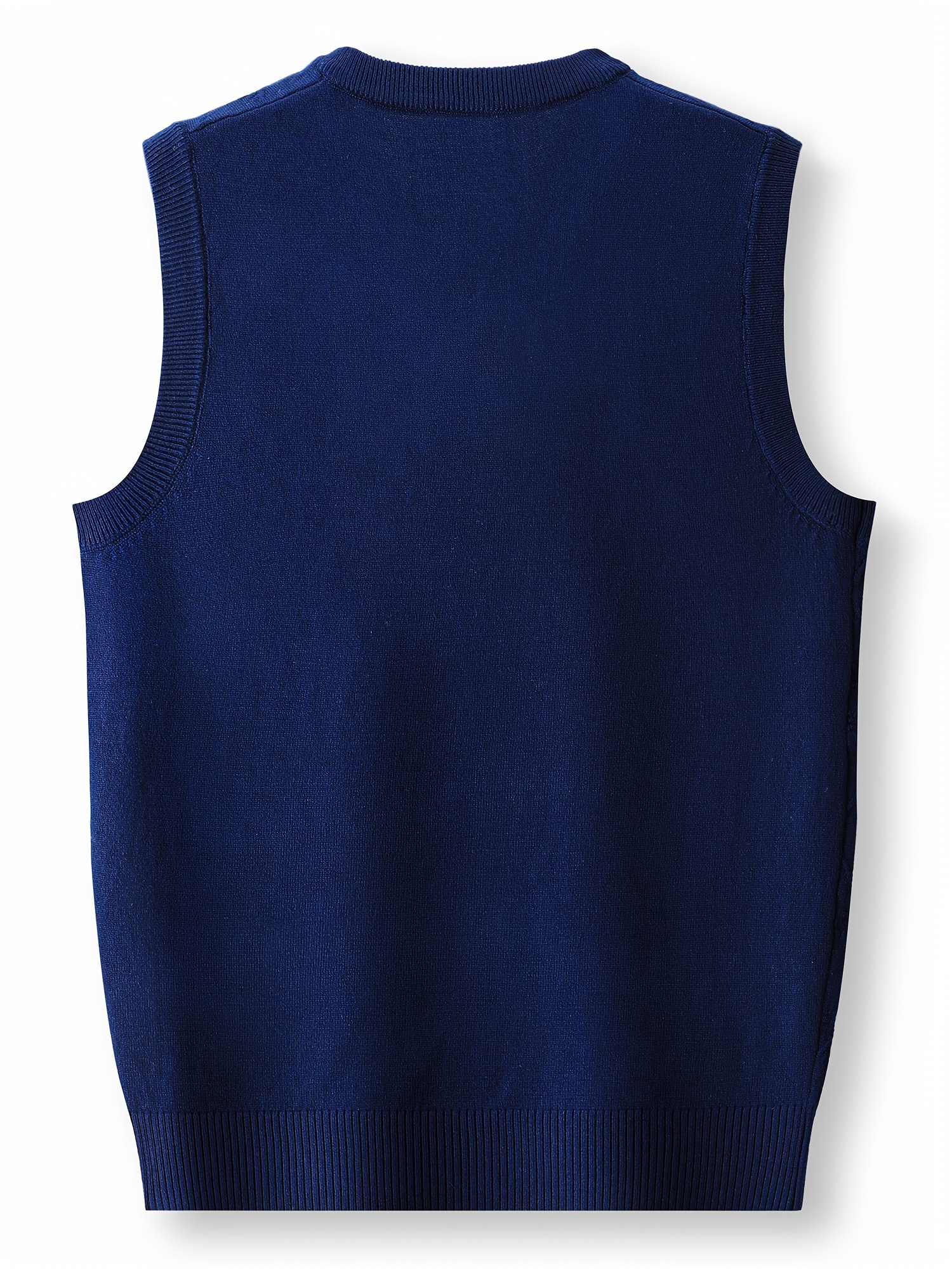 mens solid knitted sleeveless shirt casual slightly stretch tank top for city walk street hanging outdoor activities details 1