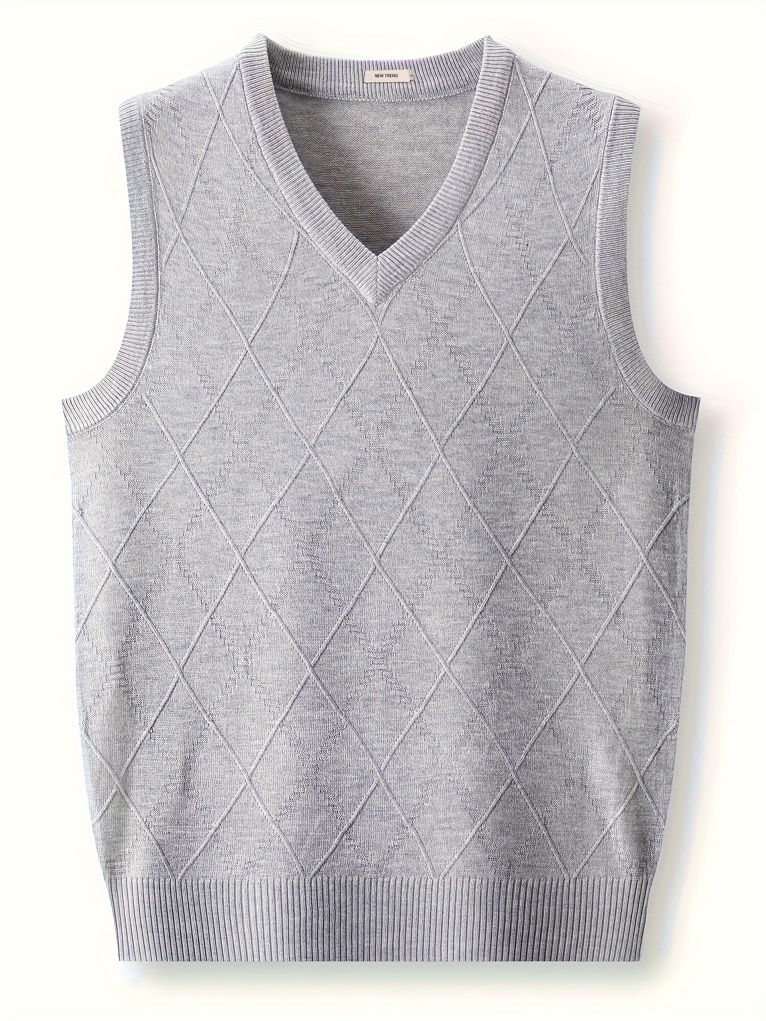 mens solid knitted sleeveless shirt casual slightly stretch tank top for city walk street hanging outdoor activities details 5