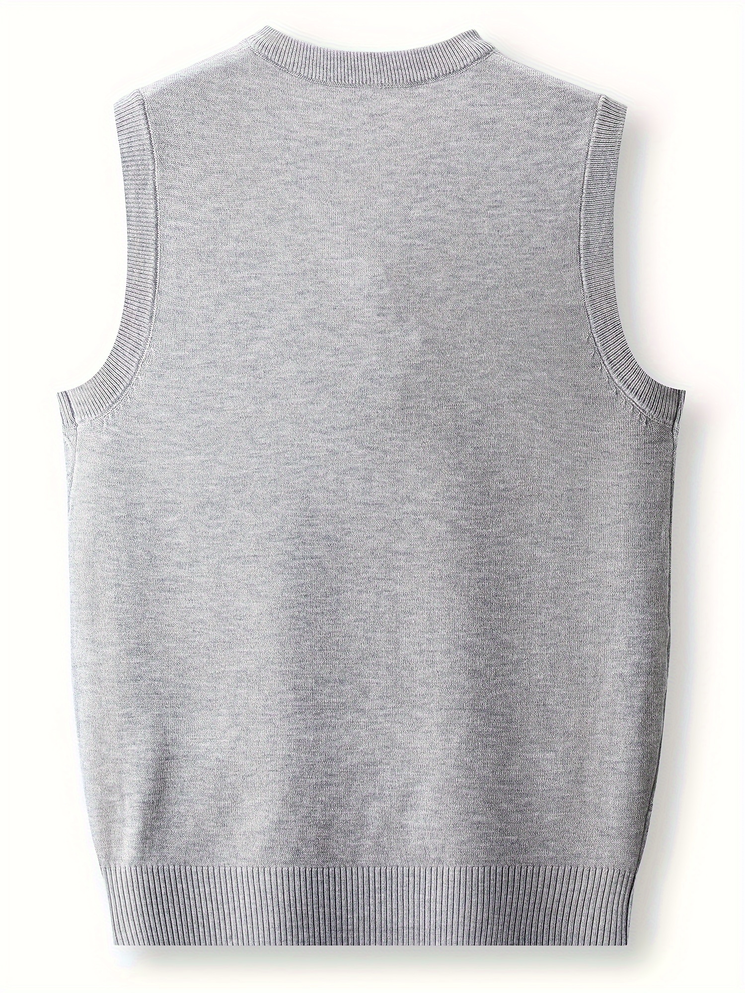 mens solid knitted sleeveless shirt casual slightly stretch tank top for city walk street hanging outdoor activities details 6