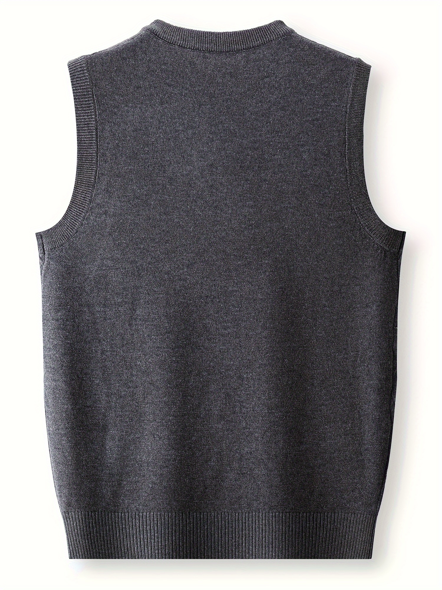 mens solid knitted sleeveless shirt casual slightly stretch tank top for city walk street hanging outdoor activities details 15