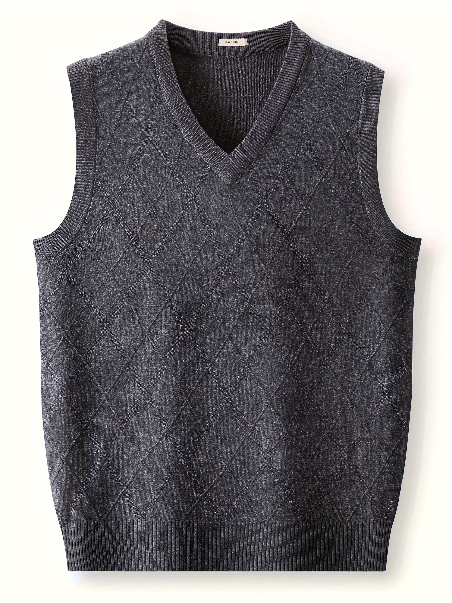 mens solid knitted sleeveless shirt casual slightly stretch tank top for city walk street hanging outdoor activities details 16